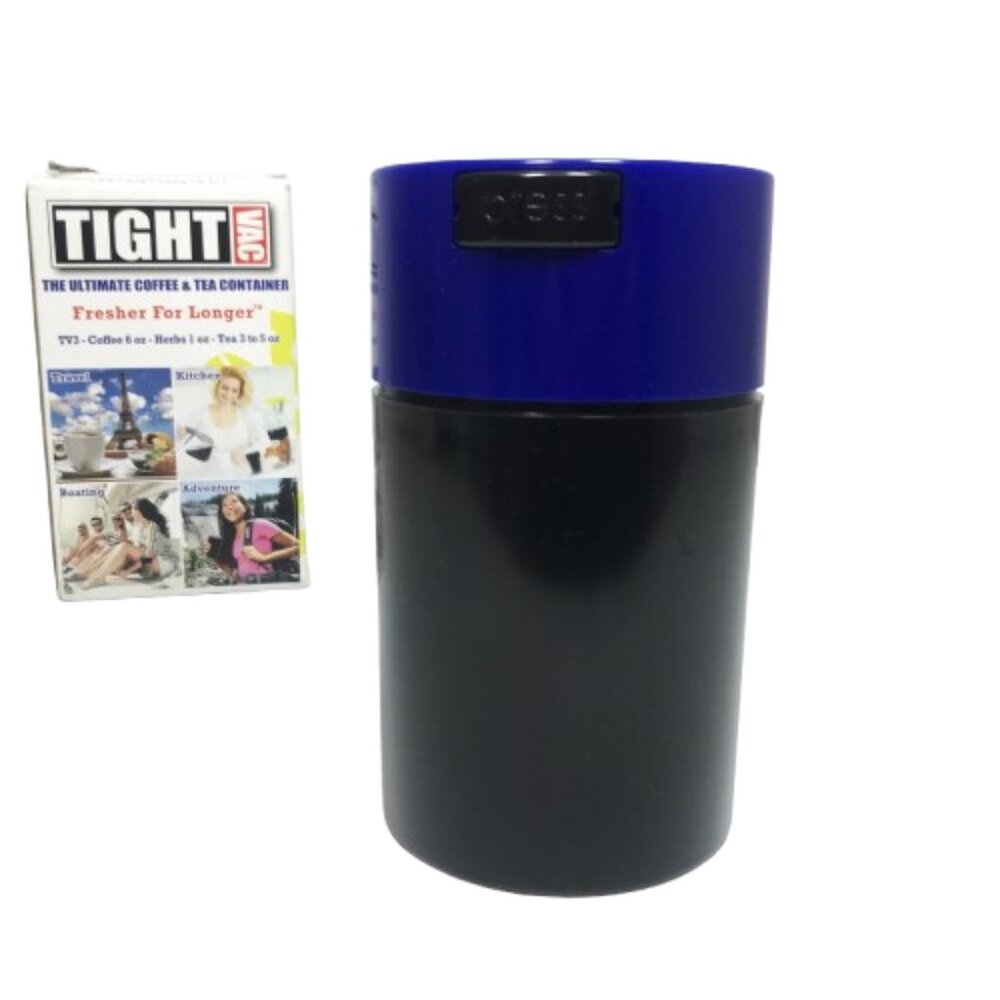 Tight Vac Vacuum Sealed Container for Coffee Tea Herbs Snacks 6 oz
